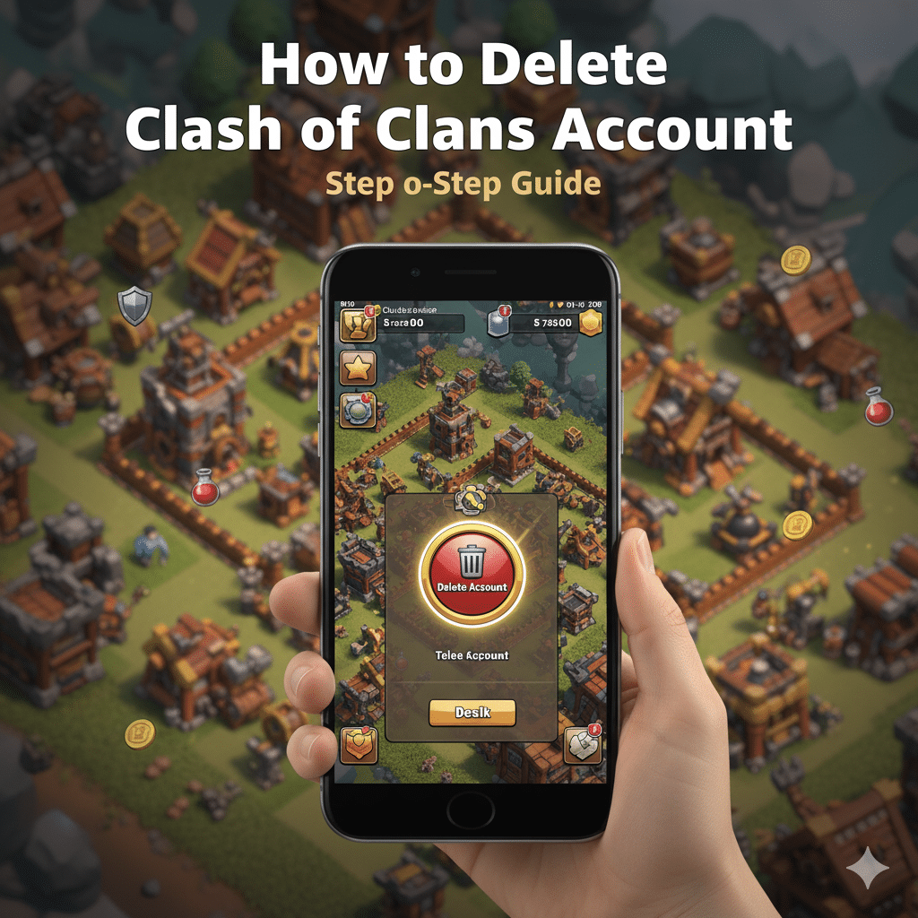 How to Delete clash of clans account